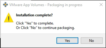 VMware App Volumes - Is installation complete