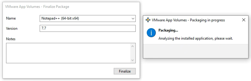 VMware App Volumes - Finalize installation