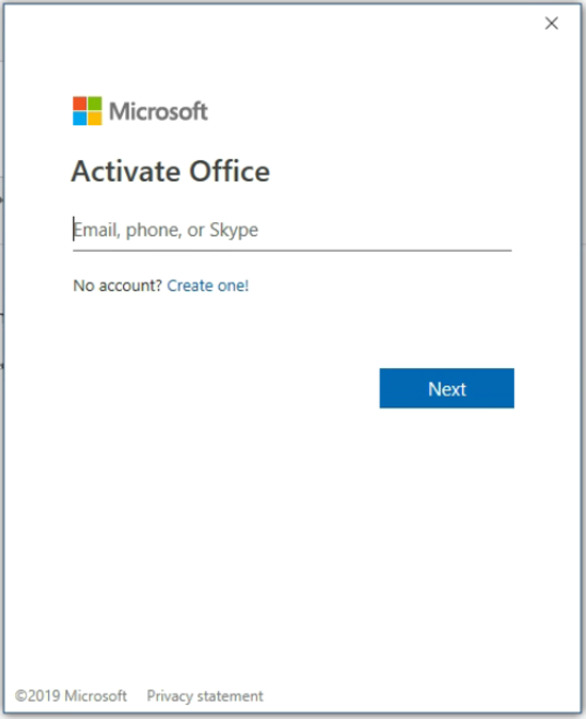 Microsoft Office Activation Windows